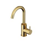 Hotbath Cobber Bateria umywalkowa z obrotową wylewką Brushed Brass CB004.BB
