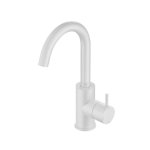 Hotbath Cobber Bateria umywalkowa z obrotową wylewką Matt White CB004.WH