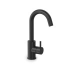 Hotbath Cobber Bateria umywalkowa z obrotową wylewką Matt Black PVD CB004.MBP
