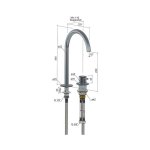 Hotbath Cobber Bateria umywalkowa 2-otworowa wysoka Chrome CB023H.CR