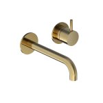 Hotbath Cobber Bateria umywalkowa podtynkowa 180 mm - element zewnętrzny Brushed Brass CB105-18.BB