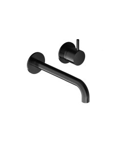 Hotbath Cobber Bateria umywalkowa podtynkowa 180 mm - element zewnętrzny Matt Black PVD CB105-18.MBP