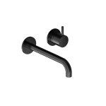 Hotbath Cobber Bateria umywalkowa podtynkowa 180 mm - element zewnętrzny Matt Black PVD CB105-18.MBP