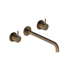 Hotbath Cobber Bateria umywalkowa podtynkowa 250 mm - element zewnętrzny Aged Brass CB105T-25.AB