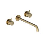 Hotbath Cobber Bateria umywalkowa podtynkowa 250 mm - element zewnętrzny Brushed Brass CB105T-25.BB