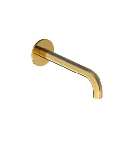 Hotbath Cobber Wylewka ścienna 180 mm Brushed Brass PVD CB095-18.BBP