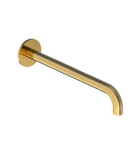 Hotbath Cobber Wylewka ścienna 220 mm Brushed Brass PVD CB095-22.BBP