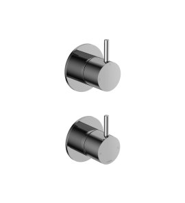 Hotbath Cobber Bateria natryskowa podtynkowa 2-drożna z zaworem odcinającym - element zewnętrzny Chrome CB129.CR