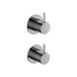 Hotbath Cobber Bateria natryskowa podtynkowa 2-drożna z zaworem odcinającym - element zewnętrzny Chrome CB129.CR
