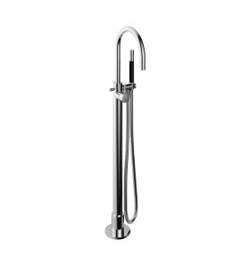 Hotbath Cobber Bateria wannowa z zestawem prysznicowym wolnostojąca Chrome CB187.CR