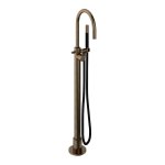 Hotbath Cobber Bateria wannowa z zestawem prysznicowym wolnostojąca Aged Brass CB187.AB