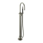 Hotbath Cobber Bateria wannowa z zestawem prysznicowym wolnostojąca Brushed Nickel CB187.GN