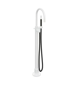 Hotbath Cobber Bateria wannowa z zestawem prysznicowym wolnostojąca Matt White CB187.WH