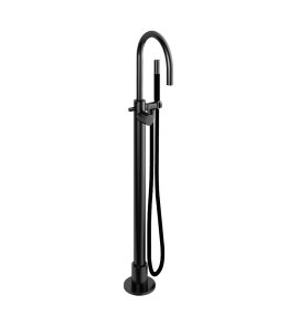 Hotbath Cobber Bateria wannowa z zestawem prysznicowym wolnostojąca Matt Black PVD CB187.MBP