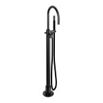 Hotbath Cobber Bateria wannowa z zestawem prysznicowym wolnostojąca Matt Black PVD CB187.MBP