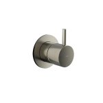 Hotbath Cobber Mieszacz podtynkowy 2-drożny z funkcją odcinającą - element zewnętrzny Brushed Nickel CB111.GN