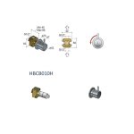 Hotbath Cobber Zawór odcinający element zewnętrzny Matt Black PVD CB010H.MBP