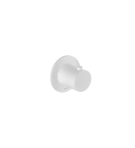 Hotbath Cobber Bateria natryskowa termostatyczna podtynkowa element zewnętrzny Matt White CB7001H.WH