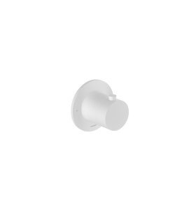 Hotbath Cobber Bateria natryskowa podtynkowa z termostatem element zewnętrzny Matt White CB7001V.WH