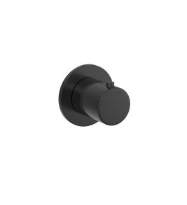 Hotbath Cobber Bateria natryskowa podtynkowa z termostatem - element zewnętrzny Matt Black PVD CB7001V.MBP