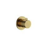 Hotbath Cobber Rozdzielacz 2-drożny - element zewnętrzny Brushed Brass PVD CB7080.BBP