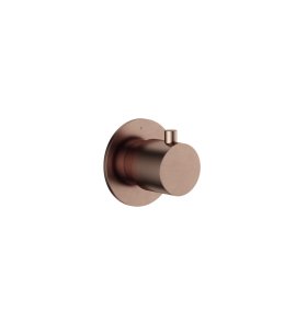 Hotbath Cobber Rozdzielacz 2-drożny - element zewnętrzny Brushed Copper PVD CB7080.BCP