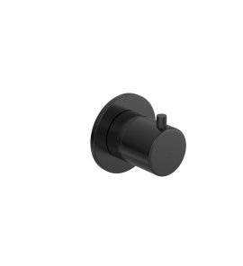Hotbath Cobber Rozdzielacz 2-drożny - element zewnętrzny Matt Black PVD CB7080.MBP