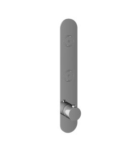 Hotbath Cobber Bateria termostatyczna 2-drożna podtynkowa z przyciskiem Chrome PB066.CR