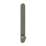 Hotbath Cobber Bateria termostatyczna 3-drożna podtynkowa z przyciskiem element zewnętrzny Brushed Nickel PB050.GN