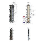 Hotbath Cobber Bateria termostatyczna 3-drożna podtynkowa z przyciskiem element zewnętrzny Aged Brass PB050.AB