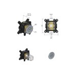 Hotbath Cobber Przycisk zaworu podtynkowego - element zewnętrzny Brushed Copper PVD CB7068PB.BCP