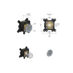 Hotbath Cobber Przycisk zaworu podtynkowa element zewnętrzny Brushed Copper PVD CB7069PB.BCP