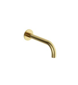Hotbath Cobber Wylewka ścienna 230 mm Brushed Brass PVD CB7098.BBP