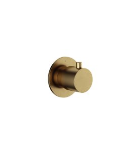 Hotbath Cobber Zawór odcinający podtynkowy - element zewnętrzny Brushed Brass CB7068.BB