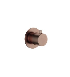 Hotbath Cobber Zawór odcinający podtynkowy - element zewnętrzny Brushed Copper PVD CB7068.BCP