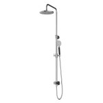 Hotbath Cobber Zestaw natryskowy z deszczownicą Ø 200 mm i zestawem prysznicowym na drążku Chrome M538.CR