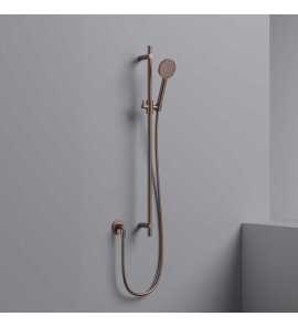 Hotbath Cobber Zestaw natryskowy z zestawem prysznicowym na drążku Brushed Copper PVD M318.BCP