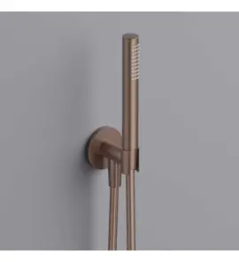 Hotbath Cobber Zestaw prysznicowy z przyłączem kątowym ścienny Brushed Copper PVD M445.BCP