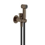 Hotbath Cobber Bidetka z uchwytem ściennym i zaworem - element zewnętrzny Aged Brass KHDS3.AB