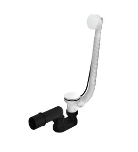 Hotbath Cobber Odpływ wannowy z przelewem Matt White P032.WH