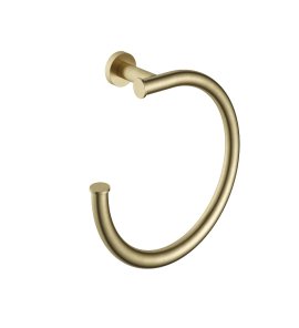 Hotbath Cobber Wieszak na ręcznik owalny Brushed Brass CBA08.BB
