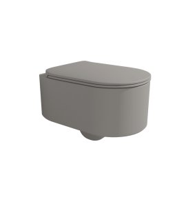 Flaminia Astra Miska wisząca 52x35 z deską wolnoopadającą slim cenere matt AS118GCEN+ASCW05CEN