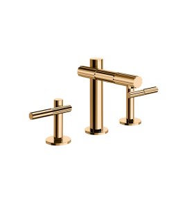 Gessi Incastri Bateria umywalkowa 3-otworowa bez korka Warm Bronze PVD 75014.735