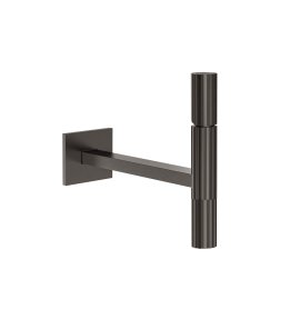 Gessi Incastri Bateria umywalkowa podtynkowa Sospeso - element zewnętrzny Black Metal Brushed PVD 75288.707