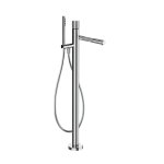 Gessi Incastri Bateria wannowa wolnostojąca z zestawem prysznicowym Chrom 75028.031