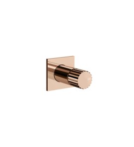 Gessi Incastri Mieszacz do wylewki sufitowej podtynkowy - element zewnętrzny Copper PVD 75109.030