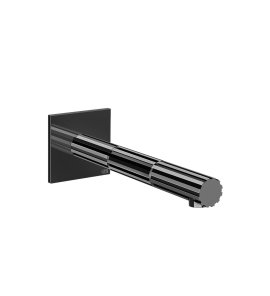 Gessi Incastri Wylewka umywalkowa montowana na ścianie - element zewnętrzny Black Metal PVD 75102.706