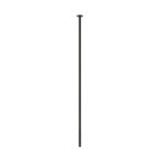 Gessi Incastri Wylewka umywalkowa sufitowa o dowolnej długości - element zewnętrzny Black Metal Brushed PVD 75199.707