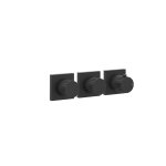 Gessi Incastri Bateria prysznicowa termostatyczna 2-drożna - element zewnętrzny Matte Black 75334.299