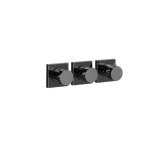 Gessi Incastri Bateria prysznicowa termostatyczna 2-drożna - element zewnętrzny Black Metal PVD 75334.706